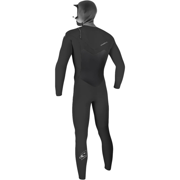 2025 O'Neill Mens Epic 6/5/4mm Chest Zip Hooded Wetsuit 5377 - Black